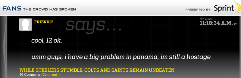 Illustration for article titled NFL.com Gives The Fans A (Stupid, Racist) Voice